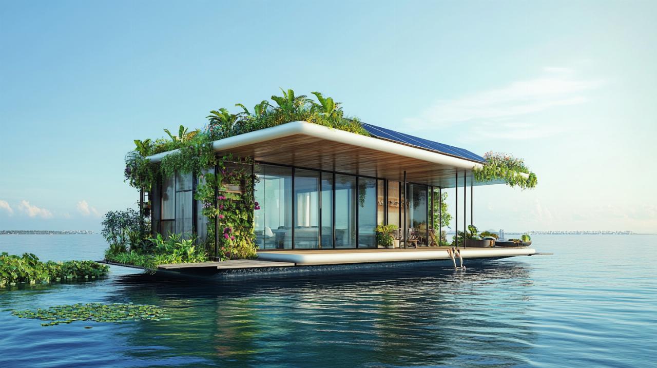Guía para vivir en una casa flotante: un estilo de vida ecológico en el mar con sistemas de cultivo autosuficientes